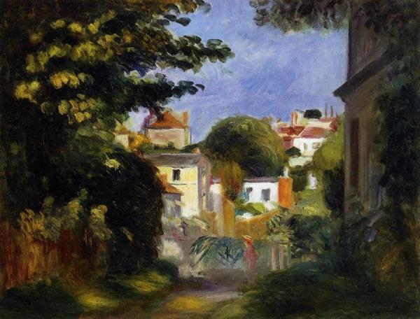 House And Figure Among The Trees by Pierre Auguste Renoir Oil Painting Reproductions