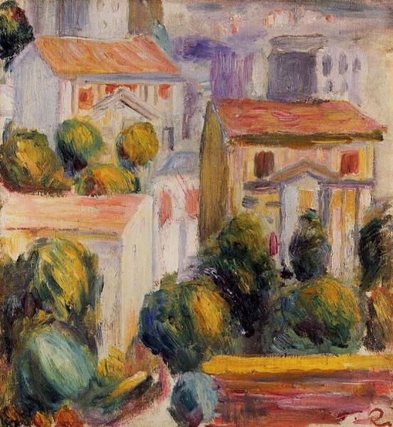 House At Cagnes by Pierre Auguste Renoir Oil Painting Reproductions