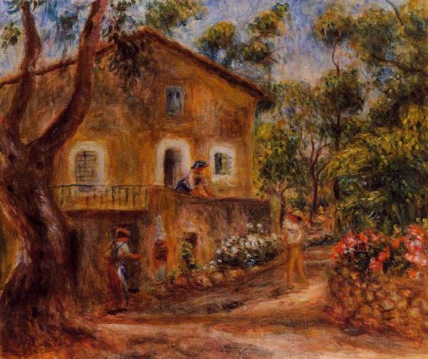 House In Collett At Cagnes by Pierre Auguste Renoir