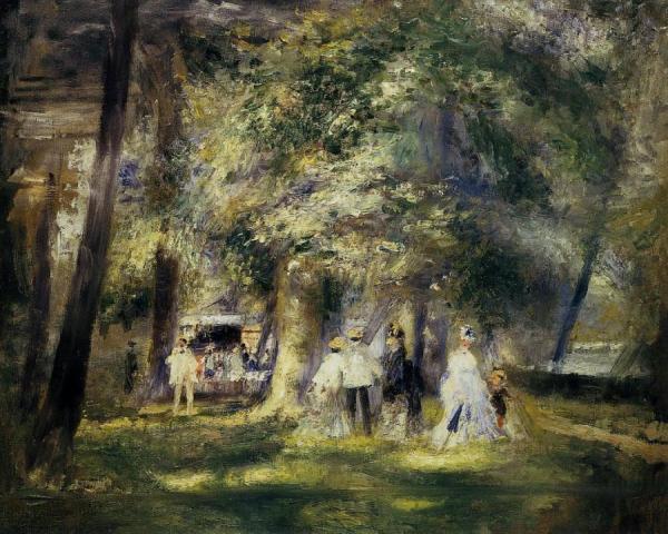 In St Cloud Park by Pierre Auguste Renoir Oil Painting Reproductions