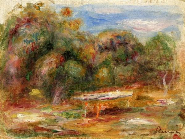 In The Garden At Collettes In Cagnes by Pierre Auguste Renoir