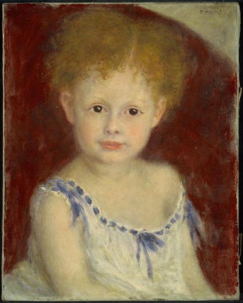 Jacques Bergeret As A Child by Pierre Auguste Renoir