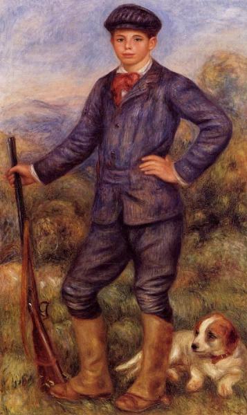 Jean Renoir As A Hunter by Pierre Auguste Renoir