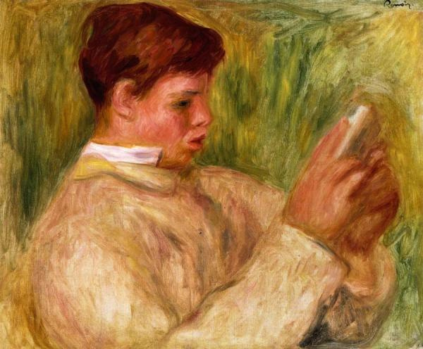 Jean Renoir Reading by Pierre Auguste Renoir Oil Painting Reproductions
