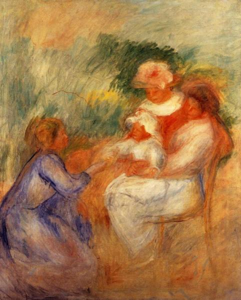 La Famille by Pierre Auguste Renoir