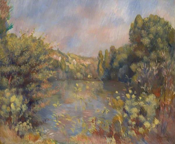 Lakeside Landscape by Pierre Auguste Renoir