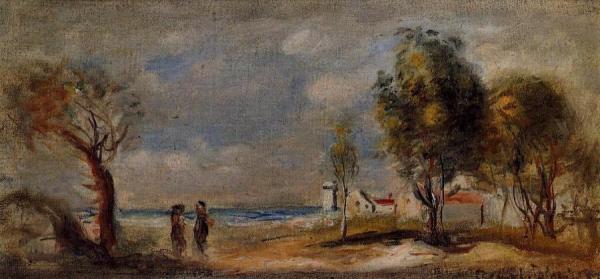 Landscape (after Corot) by Pierre Auguste Renoir