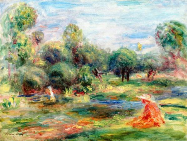 Landscape At Cagnes by Pierre Auguste Renoir