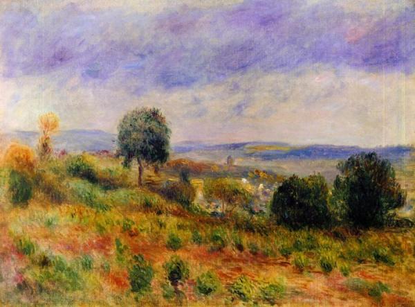 Landscape: Auvers-sur-oise by Pierre Auguste Renoir