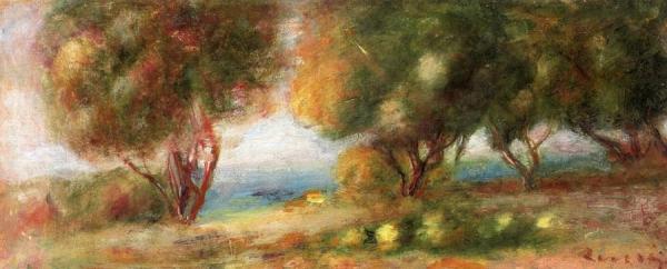 Landscape By The River by Pierre Auguste Renoir