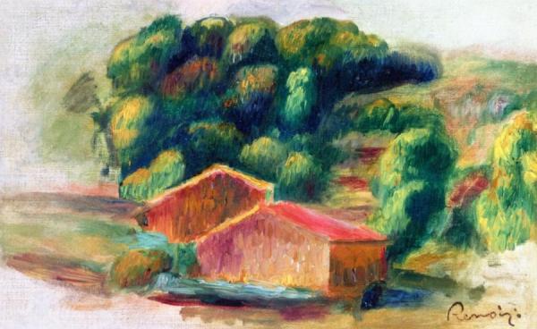 Landscape, Houses by Pierre Auguste Renoir Oil Painting Reproductions