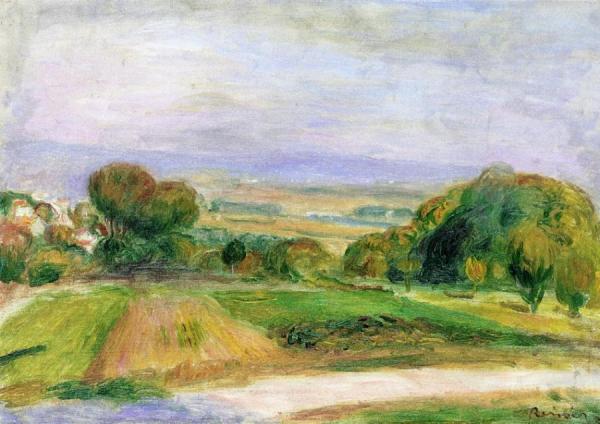Landscape, Magagnosc by Pierre Auguste Renoir