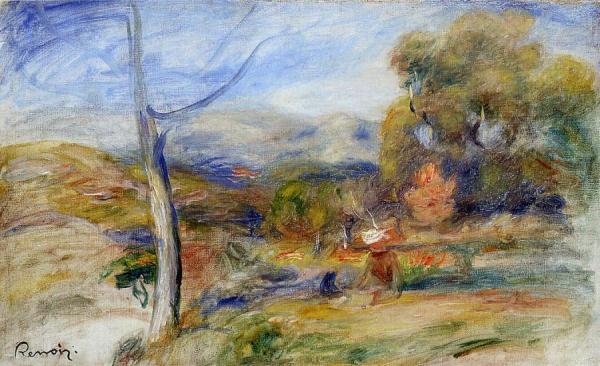 Landscape Near Cagnes by Pierre Auguste Renoir