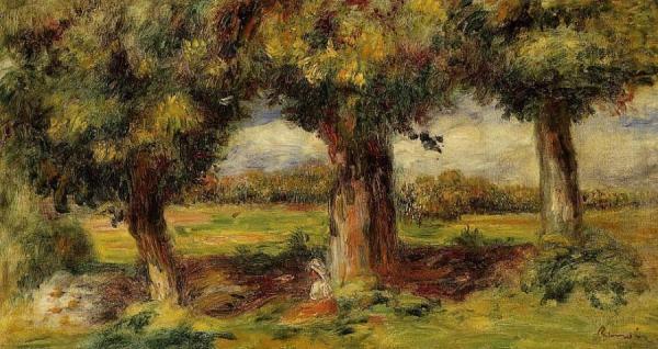 Landscape Near Pont-aven by Pierre Auguste Renoir