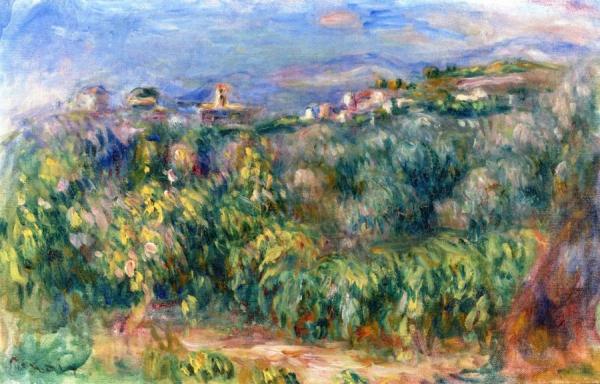 Landscape Of Provence, Cagnes by Pierre Auguste Renoir