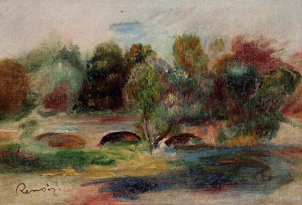 Landscape With Bridge by Pierre Auguste Renoir