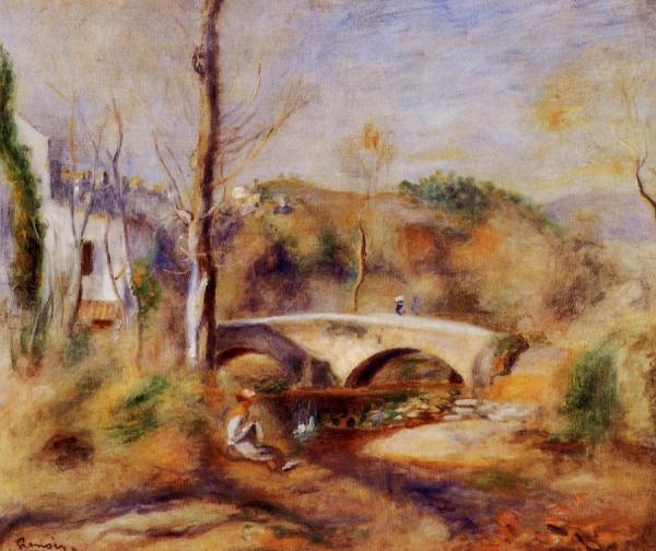 Landscape With Bridge by Pierre Auguste Renoir