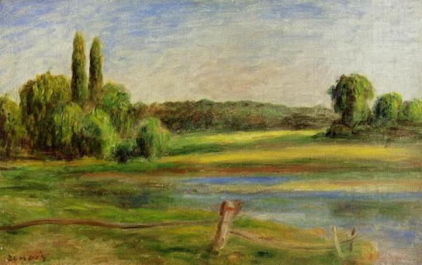 Landscape With Fence by Pierre Auguste Renoir
