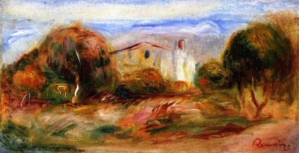 Landscape With House by Pierre Auguste Renoir