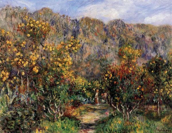 Landscape With Mimosas by Pierre Auguste Renoir