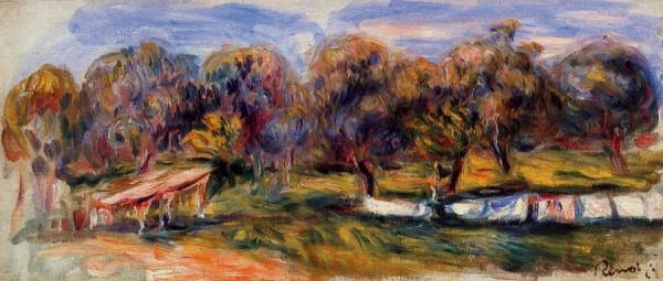 Landscape With Orchard by Pierre Auguste Renoir