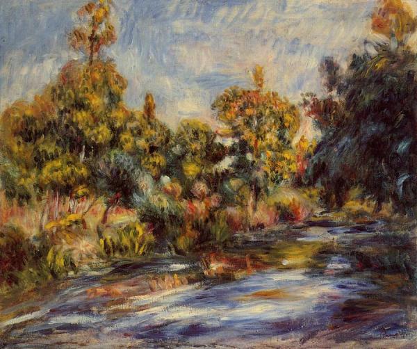Landscape With River by Pierre Auguste Renoir