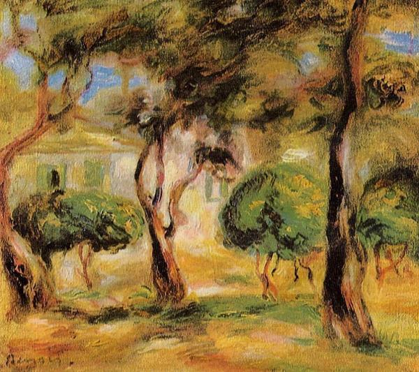 Le Jardin Des Collettes by Pierre Auguste Renoir Oil Painting Reproductions