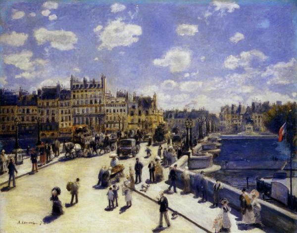 Le Pont-neuf, Paris by Pierre Auguste Renoir