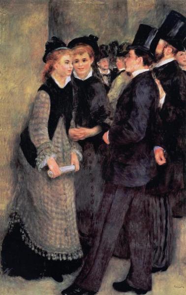 Leaving The Conservatoire by Pierre Auguste Renoir