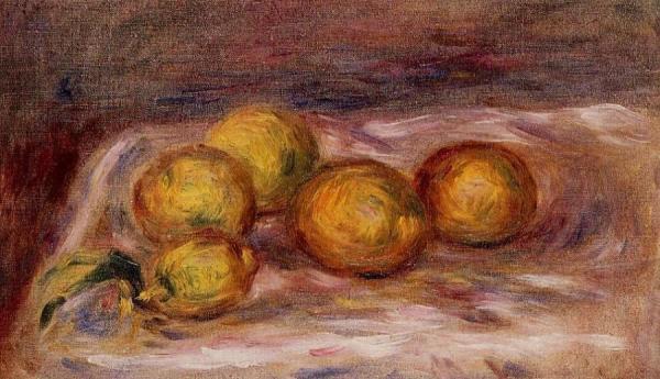 Lemons by Pierre Auguste Renoir Oil Painting Reproductions