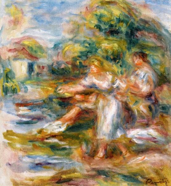 Line Fisherwomen by Pierre Auguste Renoir