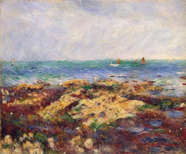 Low Tide At Yport by Pierre Auguste Renoir