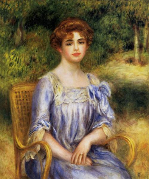 Madame Gaston Bernheim De Villers Nee Suzanne Adler by Pierre Auguste Renoir