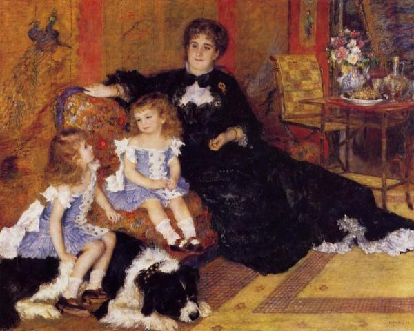 Madame Georges Charpentier And Her Children by Pierre Auguste Renoir