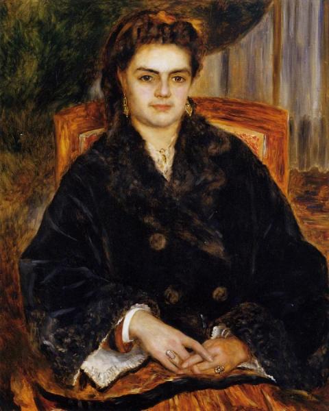 Madame Marie Octavie Bernier by Pierre Auguste Renoir