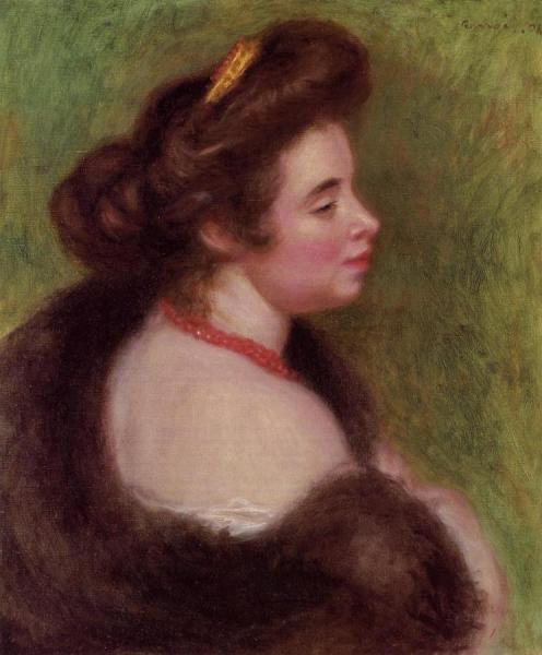 Madame Maurice Denis Née Marthe Meurier by Pierre Auguste Renoir