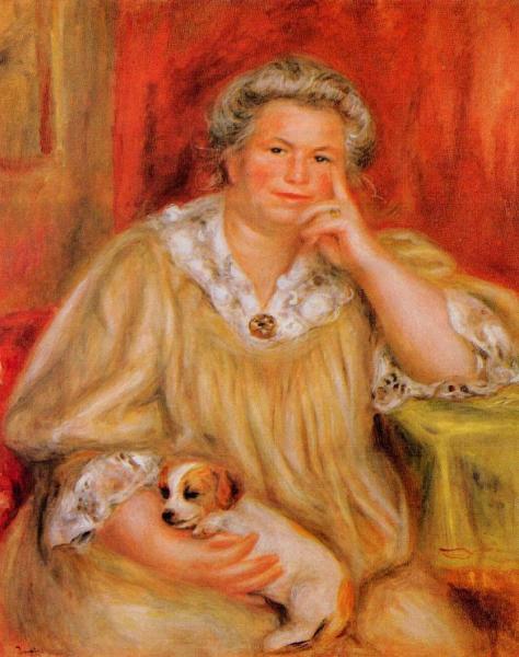 Madame Renoir With Bob by Pierre Auguste Renoir