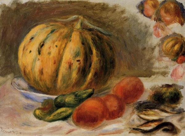 Melon And Tomatos by Pierre Auguste Renoir