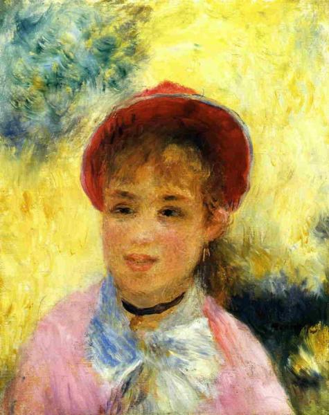 Modele From The Moulin De La Galette by Pierre Auguste Renoir