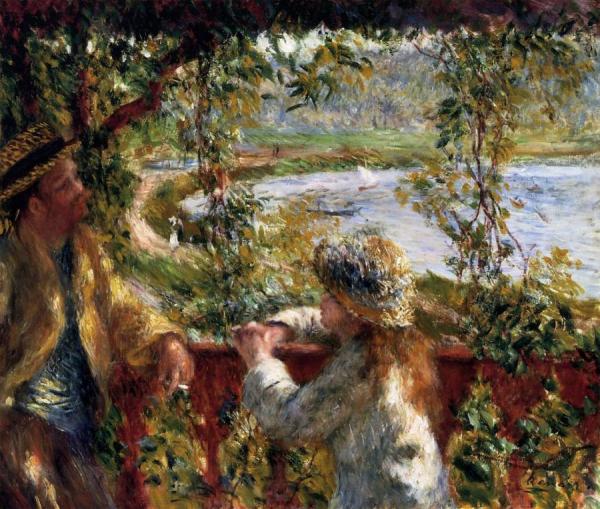 Near The Lake by Pierre Auguste Renoir