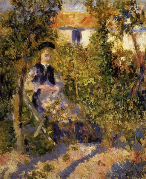 Nini In The Garden by Pierre Auguste Renoir