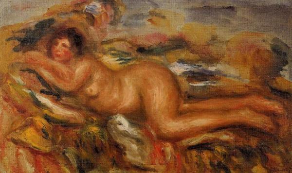 Nude On The Grass by Pierre Auguste Renoir