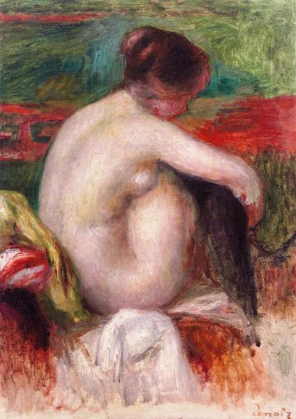 Nude Study by Pierre Auguste Renoir