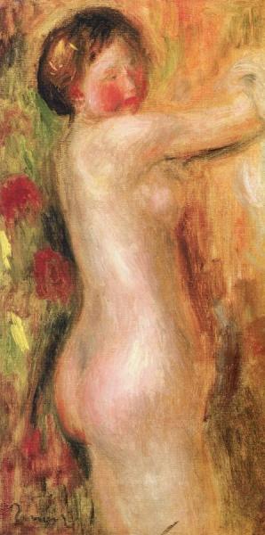 Nude With Raised Arms by Pierre Auguste Renoir