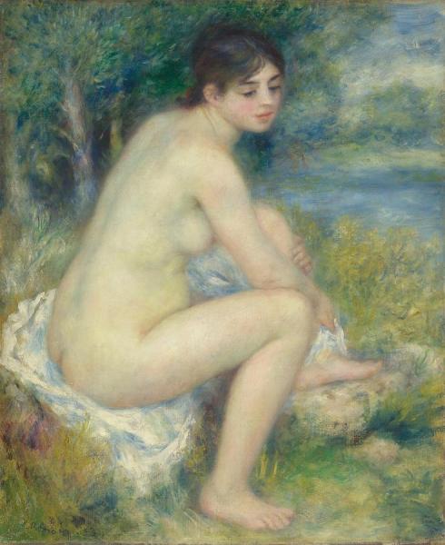 Nude Woman In A Landscape by Pierre Auguste Renoir