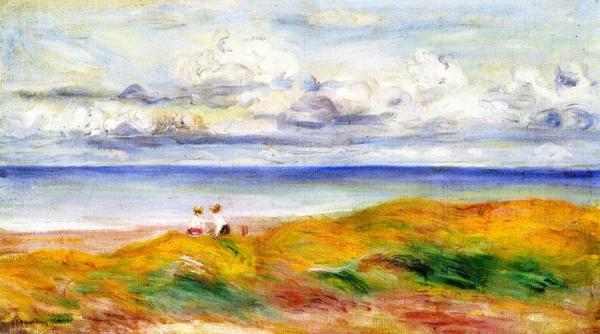 On A Cliff by Pierre Auguste Renoir