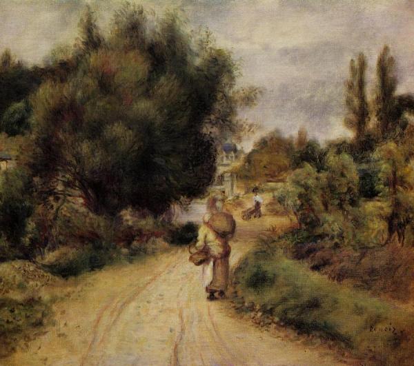 On The Banks Of The River by Pierre Auguste Renoir