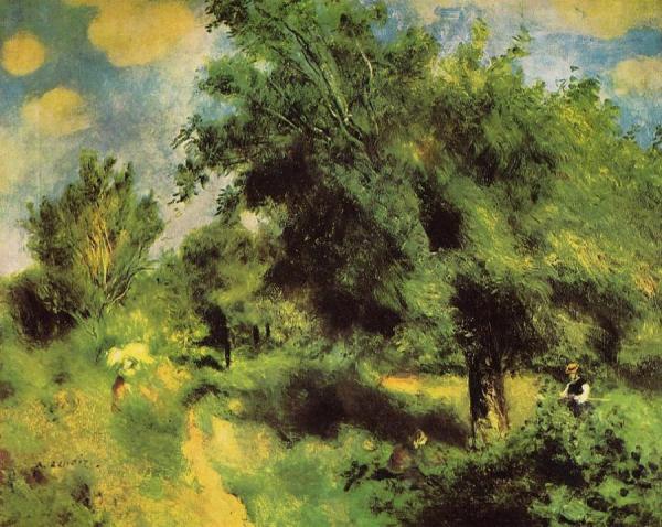 Orchard At Louveciennes -  The English Pear Tree by Pierre Auguste Renoir