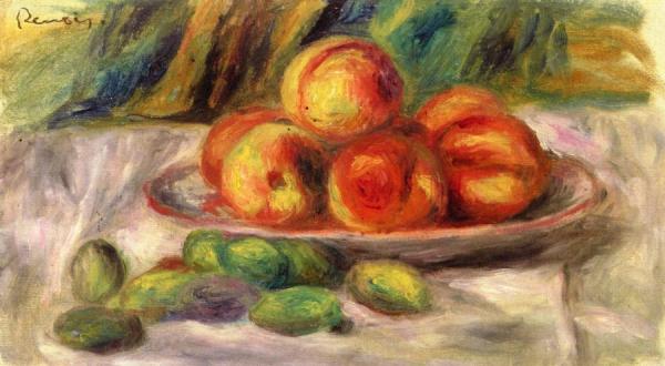 Peaches And Almonds by Pierre Auguste Renoir