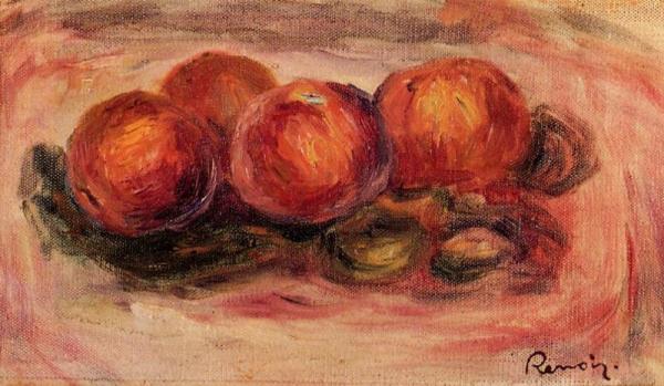 Peaches And Almonds by Pierre Auguste Renoir